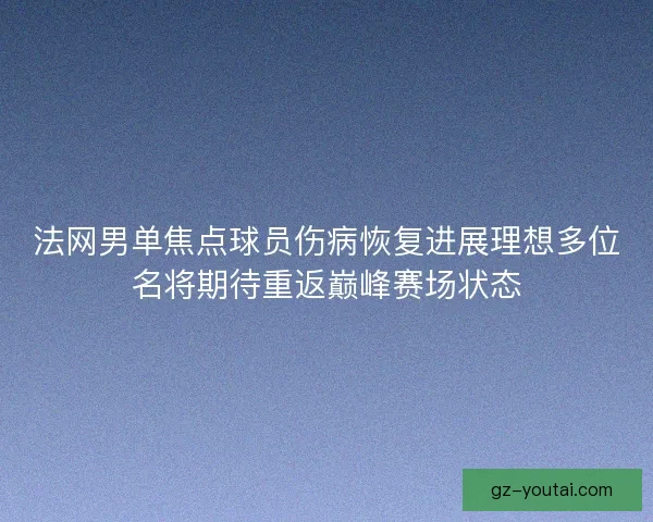 法网男单焦点球员伤病恢复进展理想多位名将期待重返巅峰赛场状态